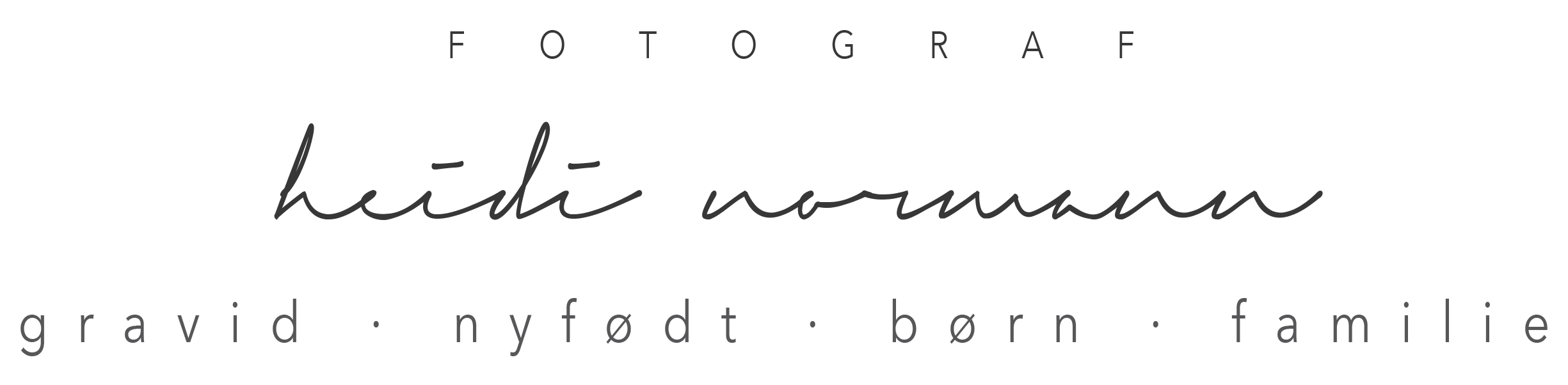 Fotograf heidi normann logo